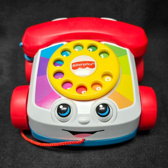 Fisher Price Chatter Pull String Telephone Toy Kids Pretend Phone - Picture 6 of 6